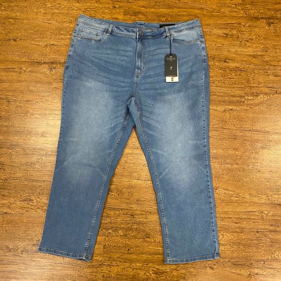 The Perfect Jean NYC Blue‎ Stretch Athletic Fit Denim Pants Trousers Men's 48x30 - Picture 1 of 11